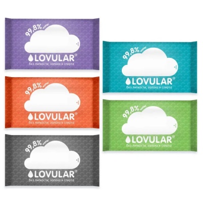 Салфетки  влажные Hot Wind 10шт Lovular 429046 1